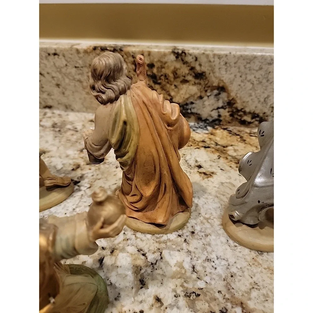 Vintage Fontanini Nativity Scene 9 Nine Piece Set 1980's Italy